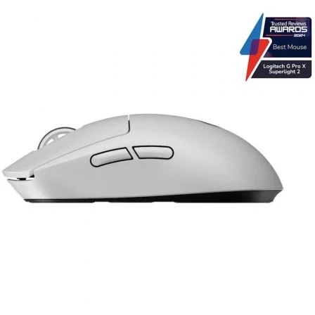 Logitech PRO X Superlight 2 Ratón Gaming Inalámbrico LIGHTSPEED Blanco, 44 000 DPI, Batería Recargable - 910-006639 Logitech PRO X Superlight 2 Ratón Gaming Inalámbrico LIGHTSPEED Blanco, 44 000 DPI, Batería Recargable - 910-006639